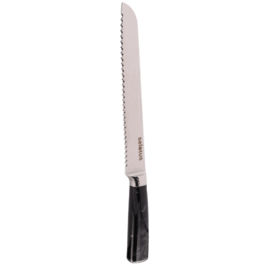 Selotus® Japans Koksmes 33 cm – Professioneel Broodmes – Vlijmscherp Gekarteld Mes voor Brood – Past in Messenset of messenblok – Zwart - Afbeelding 2