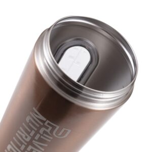 Pulver®- Premium RVS Shakebeker - Proteïne en Eiwit Shaker - Shake beker - BPA Vrij - 1000 ml - Shaker - Drinkfles 1 liter - Rosegoud - Afbeelding 2
