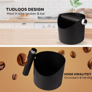 Selotus®- Espresso Coffee / koffie Knock Box - Duurzaam, Schokabsorberend en Anti-slip - afneembaar - RVS - Afbeelding 3