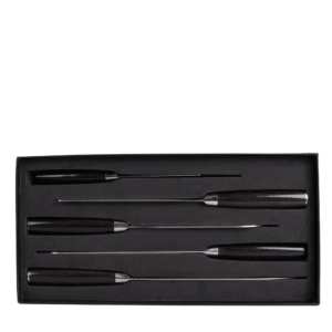 Selotus® - Professionele 5-delige Messenset - Vlijmscherpe Roestvrijstalen Messen - Koksmes, Santoku, Nakiri, Broodsmes en Schilmes - Afbeelding 2